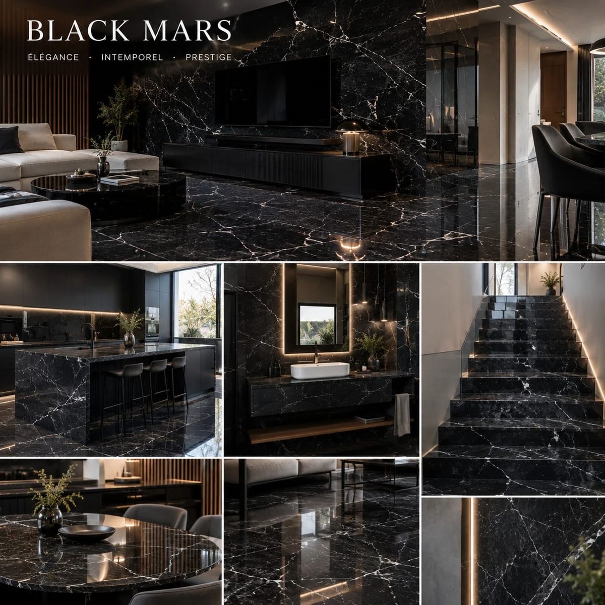 Marbre Black Mars