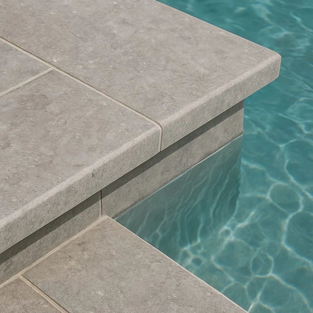 Margelles de piscine en pierre (poolcoping)