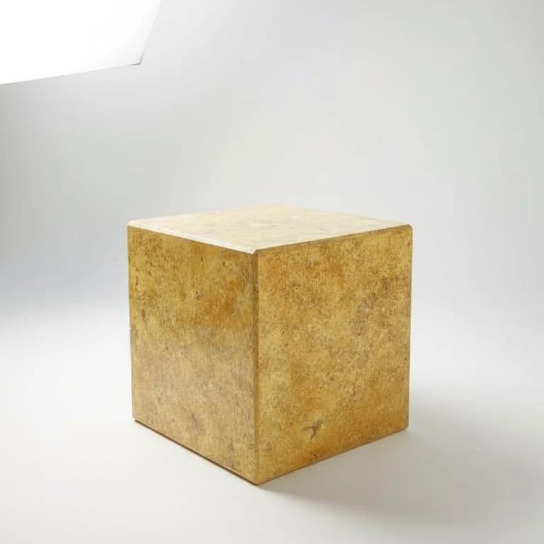 Cube en marbre naturel