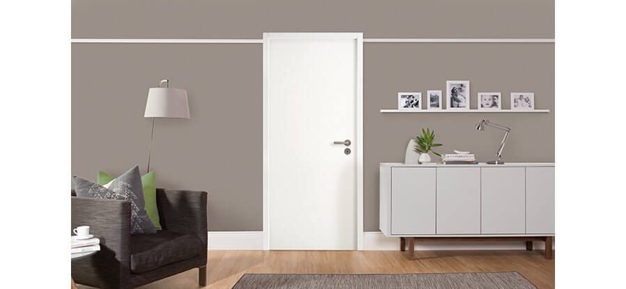 Porte intérieure plane laquée – fournie posée