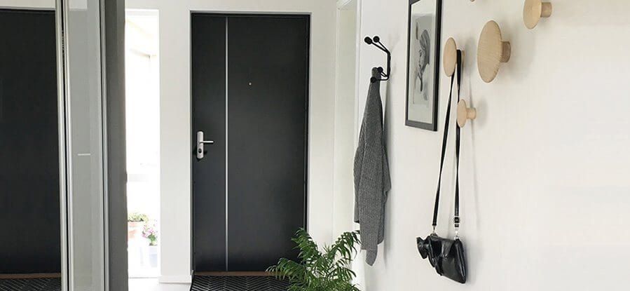 Porte palière d'appartement de sécurité