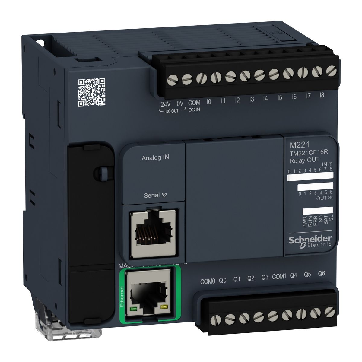 Automate programmable Schneider Modicon M221 TM221CE16R – 16 E/S relais, Ethernet