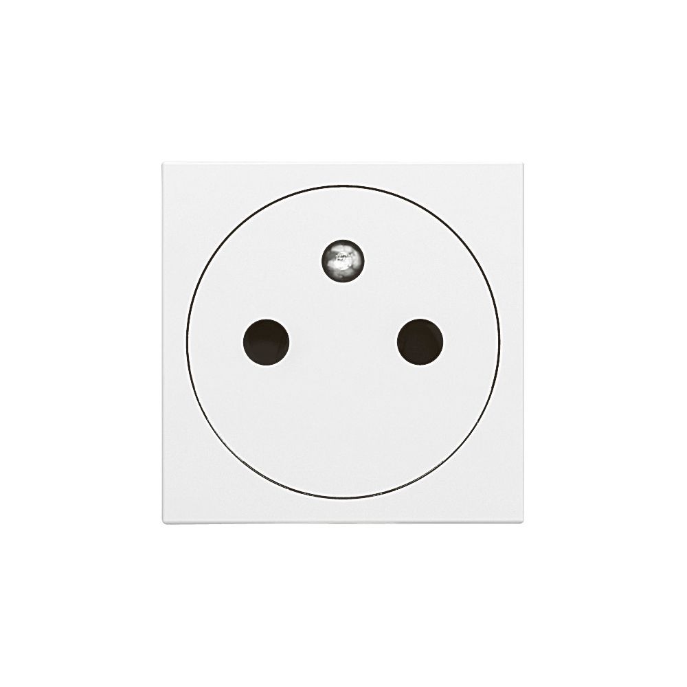 Prise de courant 2P+T Legrand Mosaic 2 modules blanc (077111L)