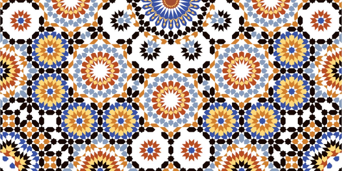 Faïence murale Facemag réf. D50588 — 25x50 cm décor arabesque