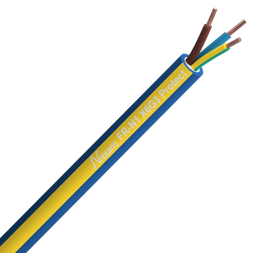 Câble sécurité incendie FR-N1 X6G3 Protect Nexans 3G2,5 mm² — au mètre
