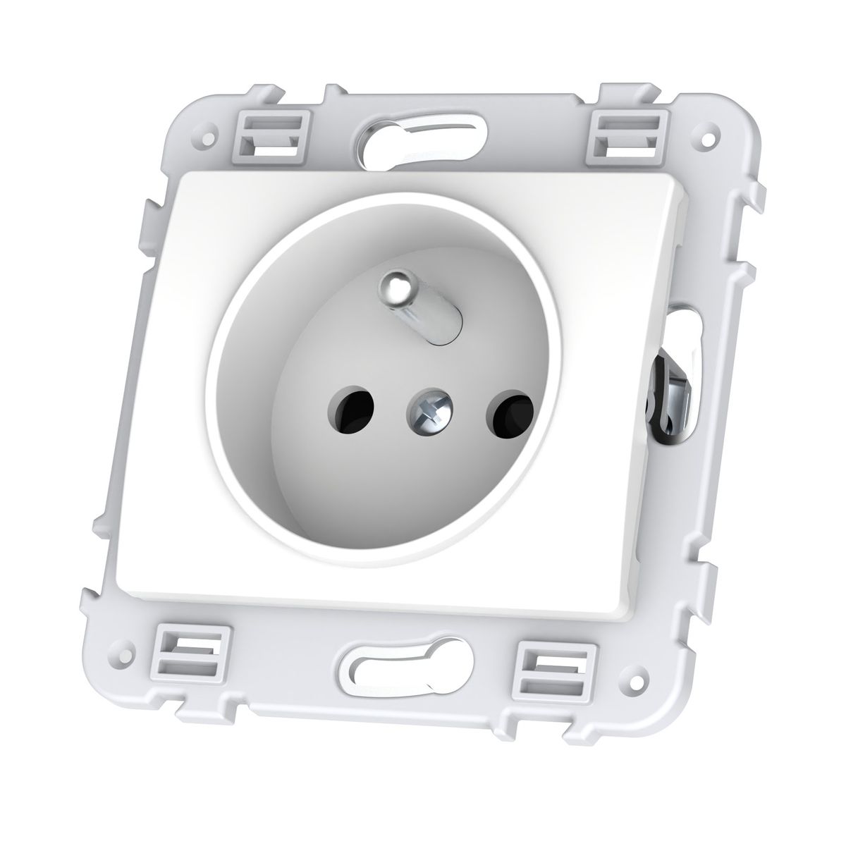 Prise de courant 2P+T Safir Ingelec — kit blanc MS3180