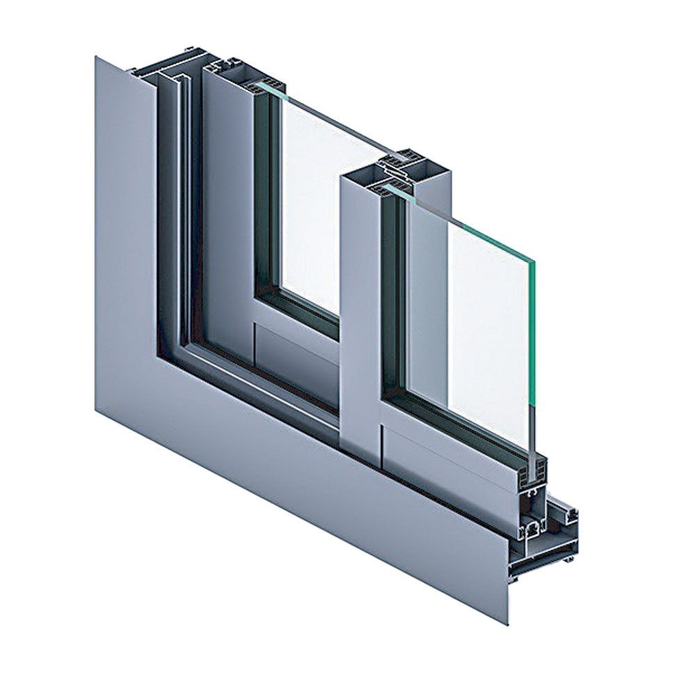 Système coulissant aluminium Comfort Line 300 DD (design droit) — Aluminium du Maroc