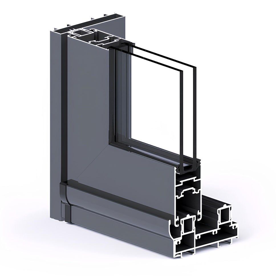 Baie coulissante à levage Lev Ora — 400 kg par vantail (Aluminium Innovation)