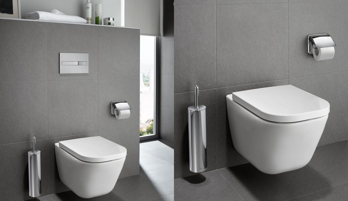 Pack WC suspendu Roca The Gap Square Clean Rim