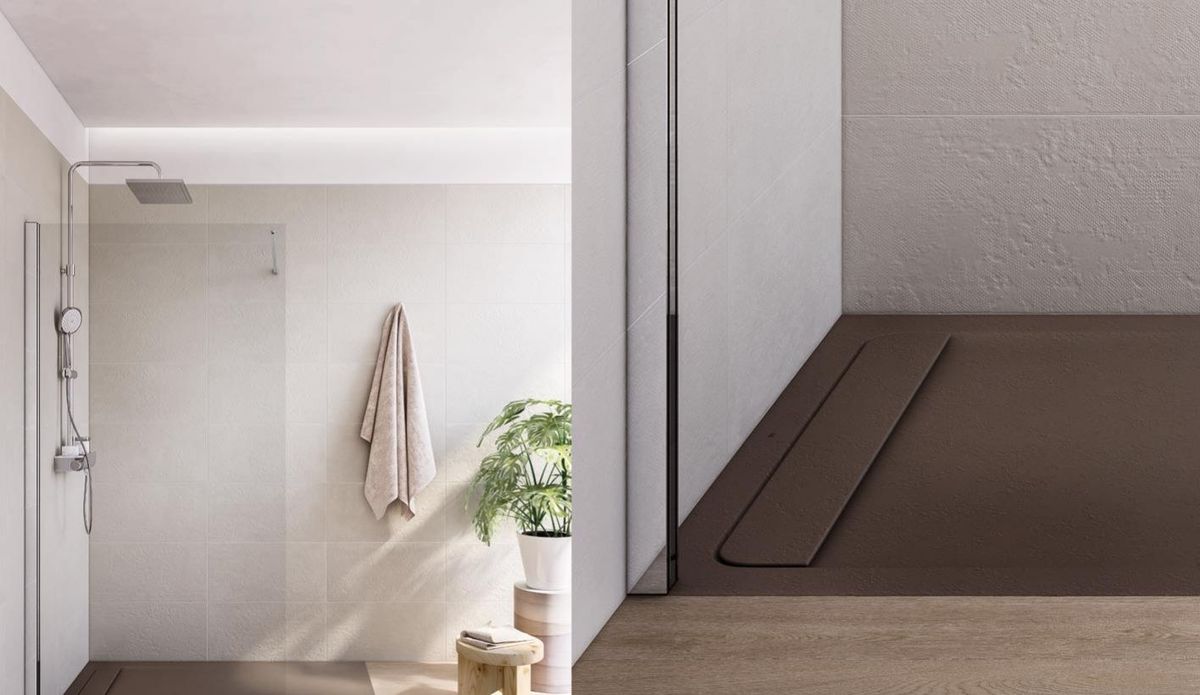 Receveur de douche extraplat Roca Aquos en Stonex® — 80 x 120 cm